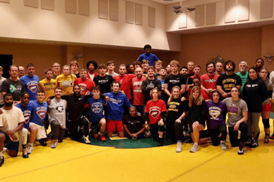 All of the coaches at Super Gold Medal Training Camp.