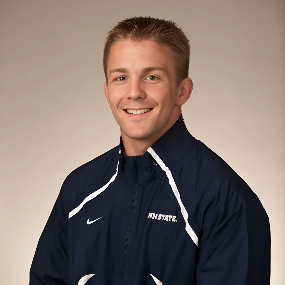 Coach Brad Pataky wearing his Penn State Wrestling jacket.