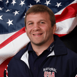 Head Coach Ken Chertow wearing his Team USA Olympic Wrestling jacket. 