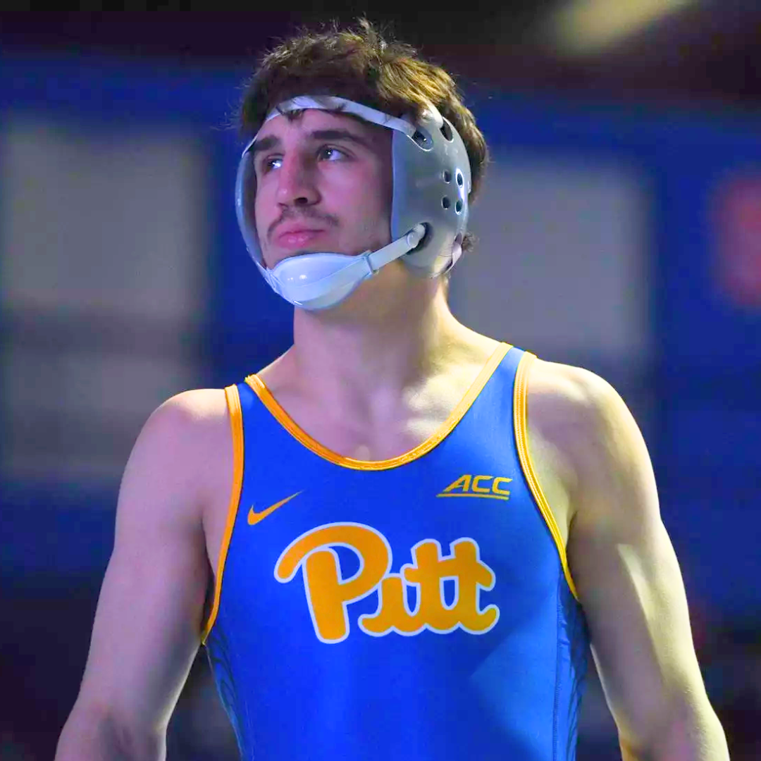 Coach Nino Bonaccorsi in his Pitt singlet during the NCAA Championship.